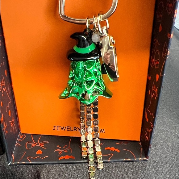 Betsey Johnson | Emerald Ghost Witch Bag Charm - Picture 6 of 10